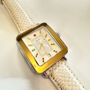 Michele Deco Sport TT Rainbow Dial Gold-Tone - MWW06K000027 - NEEDS BATTERY